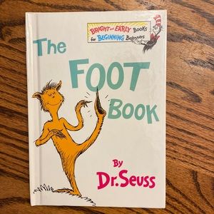 Vintage 60s Dr. Seuss The Foot Book Kids Children Toddler Baby Book Learn Read